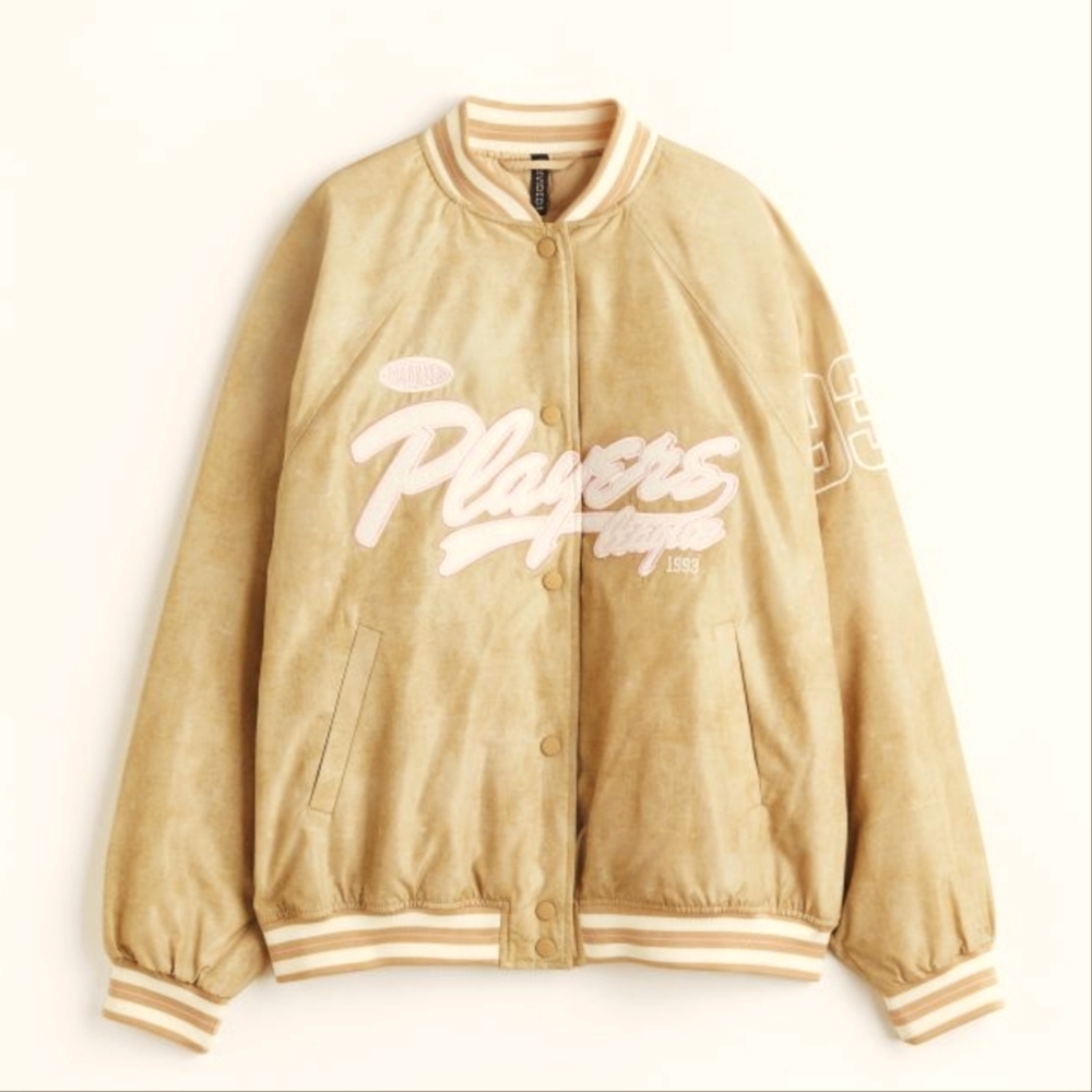 Embroidered Baseball Jacket XL